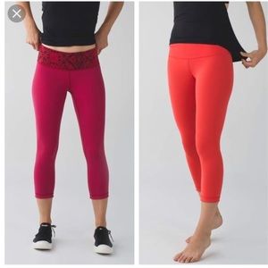 Lululemon wunder under reversible crop